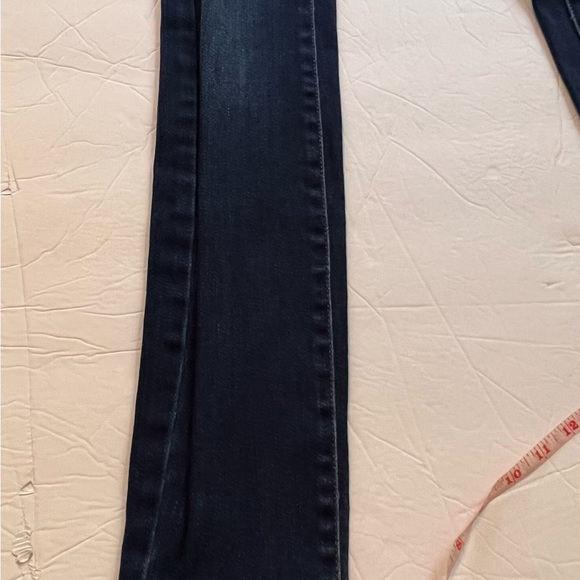 Soho NY&C Legging Denim Jeans Womens Size 2 Dark Wash Distressed Stretch Blue - Picture 4 of 10